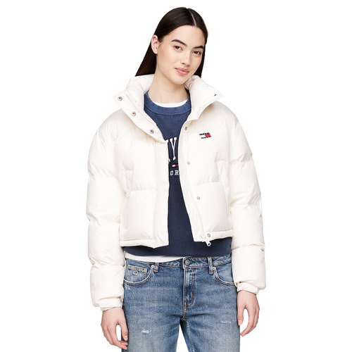 타미힐피거 Womens Alaska Logo Flag Puffer Coat