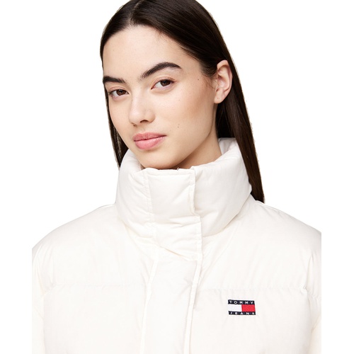 타미힐피거 Womens Alaska Logo Flag Puffer Coat