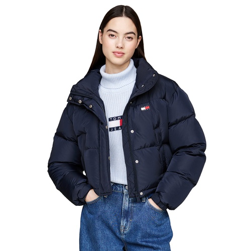 타미힐피거 Womens Alaska Logo Flag Puffer Coat