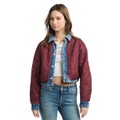 Womens Cotton Quilted Reversible Denim Jacket