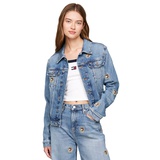 Womens Izzie Slim Crest Denim Jacket