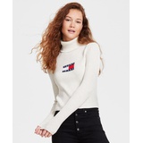 Womens Logo Flag Turtleneck Sweater