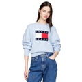 Womens Melange Flag Crewneck Sweater