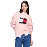 Womens Melange Flag Crewneck Sweater