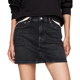 Womens Izzie Rhinestone Denim Miniskirt