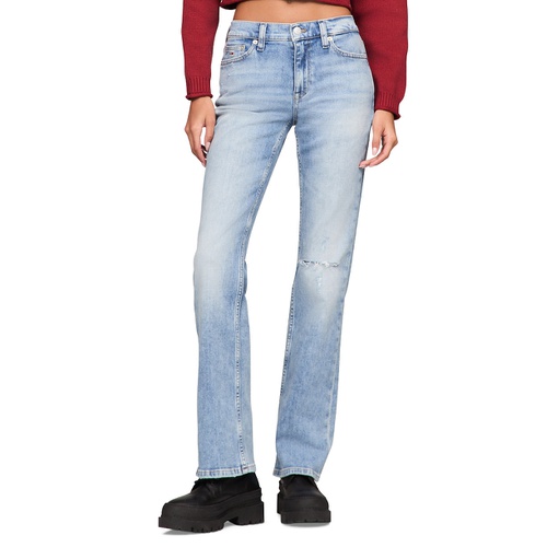 타미힐피거 Womens Maddie Mid Rise Bootcut Jeanst