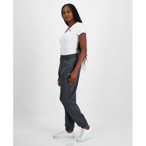 타미힐피거 Womens Relaxed Script Logo Sweatpants