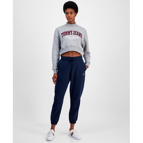 타미힐피거 Womens Relaxed Script Logo Sweatpants