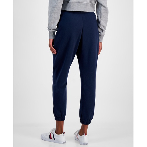 타미힐피거 Womens Relaxed Script Logo Sweatpants