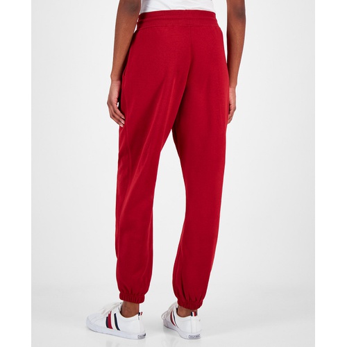 타미힐피거 Womens Relaxed Script Logo Sweatpants