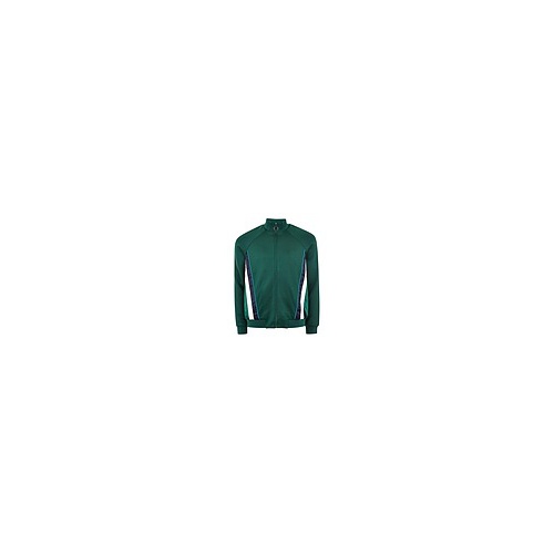  Green Track Top With Side Panel