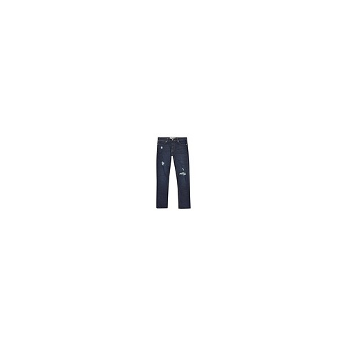  INDIGO RIPPED STRETCH SLIM JEANS