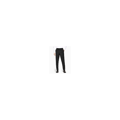  BLACK TOPSTITCH SLIM TROUSERS