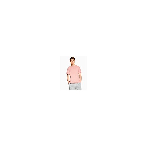  PINK SHORT SLEEVE KNITTED T-SHIRT