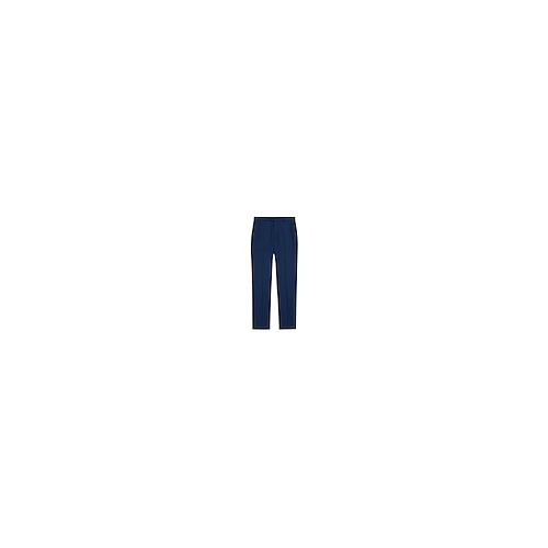  PREMIUM NAVY SLIM CHECK TROUSERS