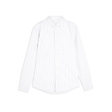 GREY AND WHITE STRIPE STRETCH SKINNY OXFORD SHIRT