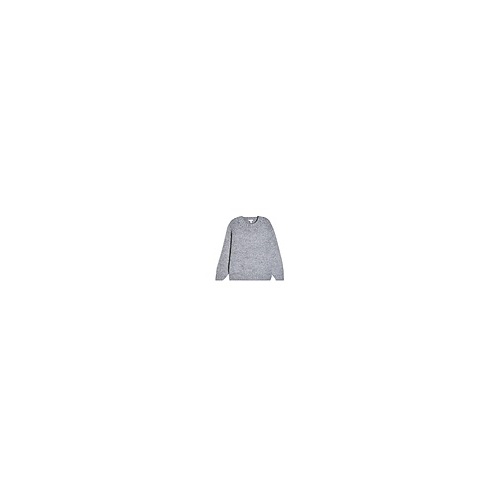 탑샵 GREY HAND KNITTED CHUNKY CURVED HEM JUMPER