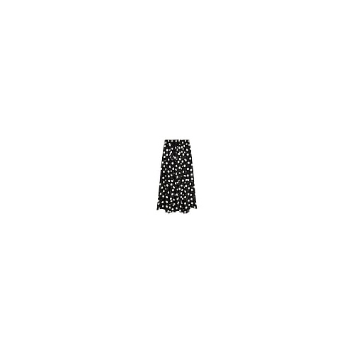 탑샵 BLACK SPOT RUFFLE MIDI SKIRT