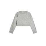 GREY RAGLAN EASY CROPPED JUMPER