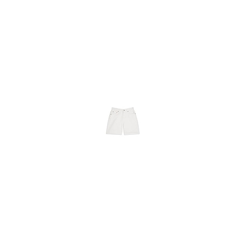 탑샵 MID RISE WHITE DENIM EDITOR SHORT