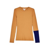 **CAMEL RIBBED TOP BY TOPSHOP BOUTIQUE