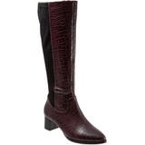 Trotters Kirby Knee High Boot_WINE LEATHER/ MICROFIBER