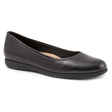 Trotters Darcey Skimmer Flat_BLACK LEATHER