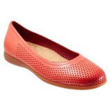 Trotters Darcey Skimmer Flat_RED/ RED LEATHER
