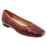 Trotters Hanny Flat_RED LEATHER