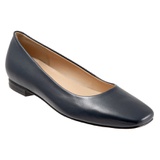Trotters Honor Flat_NAVY LEATHER