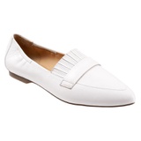 Trotters Emotion Flat_WHITE LEATHER