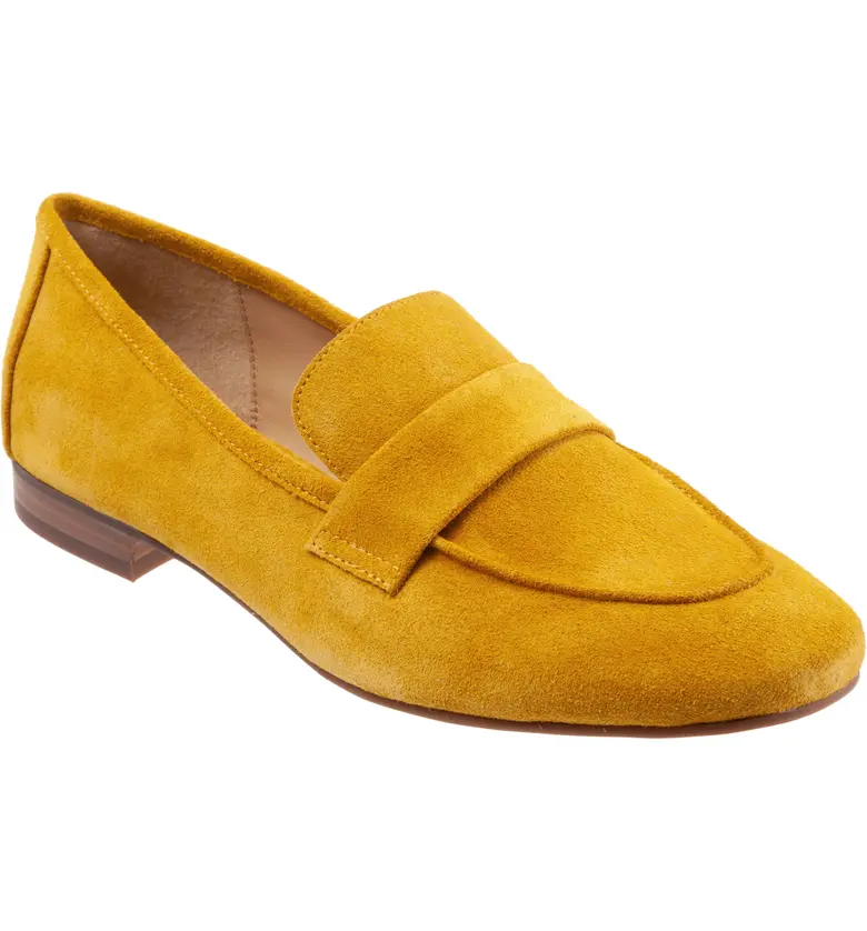 Trotters Gemma Loafer_MUSTARD LEATHER