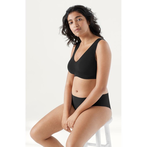  True & Co. True Body Lift V-Neck Bralette_BLACK