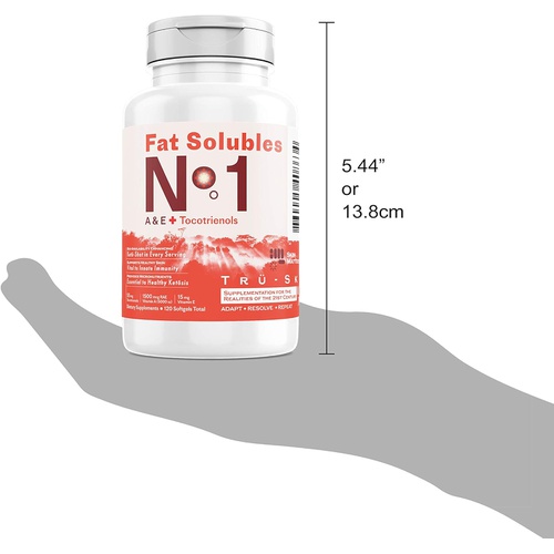  TRUE-SKY Immunity Basics: Fat Solubles No.1Ket-Antioxidants Formulated with Real ScienceNatural A, E +Tocotrienol (Powerful IsoForm of E)2 Months Supply