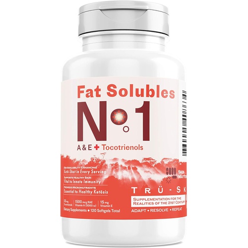  TRUE-SKY Immunity Basics: Fat Solubles No.1Ket-Antioxidants Formulated with Real ScienceNatural A, E +Tocotrienol (Powerful IsoForm of E)2 Months Supply