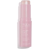 TULA Probiotic Skin Care Rose Glow & Get It Cooling & Brightening Eye Balm | Dark Circle Under Eye Treatment, Instantly Hydrate and Brighten Undereye Area, Perfect to Use On-the-go