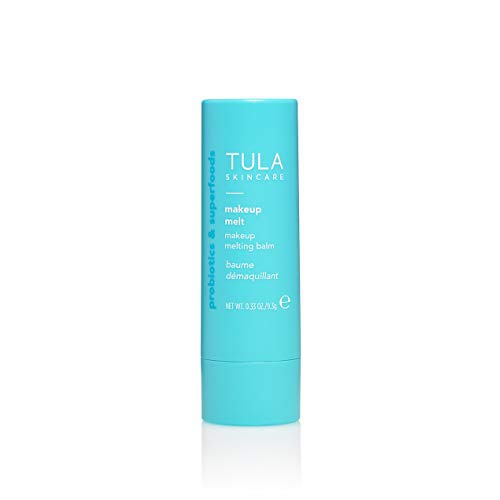  TULA Probiotic Skin Care Makeup Melt Makeup Removing Balm | Travel-Friendly, Dissolves Stubborn Makeup and Softens Skin | 0.32 oz