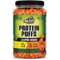 TWIN PEAKS INGREDIENTS Twin Peaks Low Carb, Keto Friendly Protein Puffs, Jalapeno Cheddar (300g, 21g Protein, 2g Carbs)