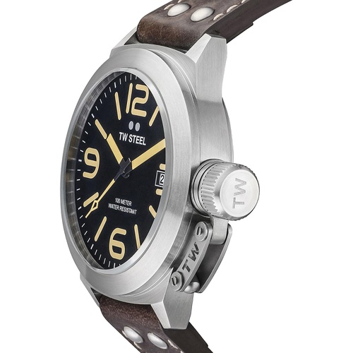  TW Steel Mens CS31 Analog Display Quartz Brown Watch