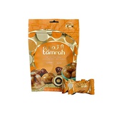 Tamrah Chocolate Covered Dates with Caramel Chocolate Zipper Bag (100gm) - Healthy Fruit Snacks - Holiday Gift for Kids and Adults