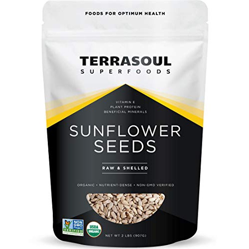  Terrasoul Superfoods Organic Hulled Sunflower Seeds, 2 Pounds
