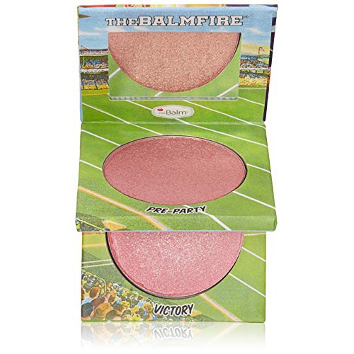  theBalm Highlighting Shadow, Blushes Duo, Shimmery, Highlighter Makeup, Brighten Face Color, Long-lasting, Pre-Party and Victory, 2.1 ounces