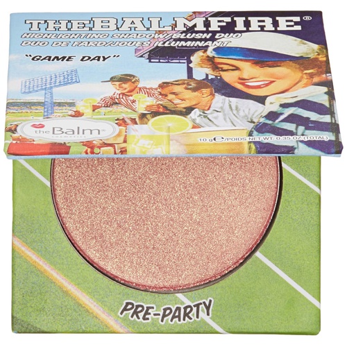  theBalm Highlighting Shadow, Blushes Duo, Shimmery, Highlighter Makeup, Brighten Face Color, Long-lasting, Pre-Party and Victory, 2.1 ounces