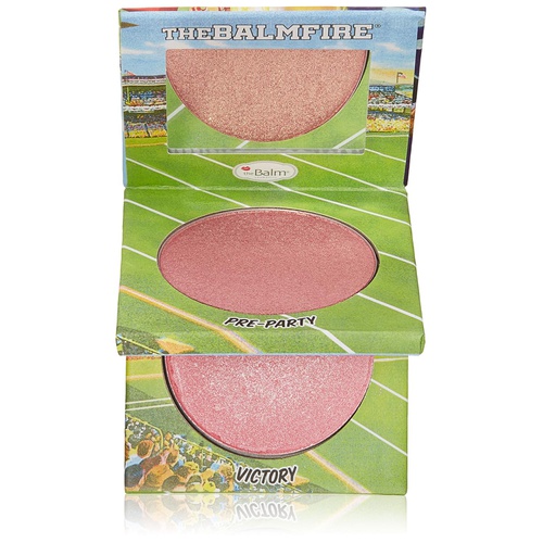  theBalm Highlighting Shadow, Blushes Duo, Shimmery, Highlighter Makeup, Brighten Face Color, Long-lasting, Pre-Party and Victory, 2.1 ounces