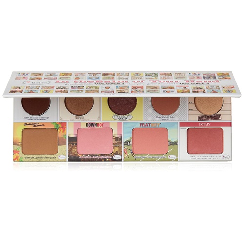  theBalm of Your Hand Greatest Hits Vol. 2 Face Palette, Long Lasting. 4 Blendable Eyeshadows, 3 Blush Colors, Matte Bronzer, Champagne-Hued Highlighter