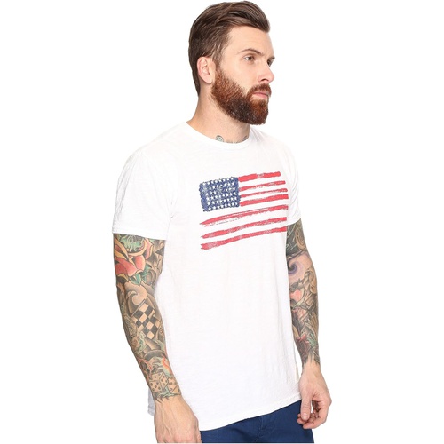  The Original Retro Brand American Flag Short Sleeve Slub Tee