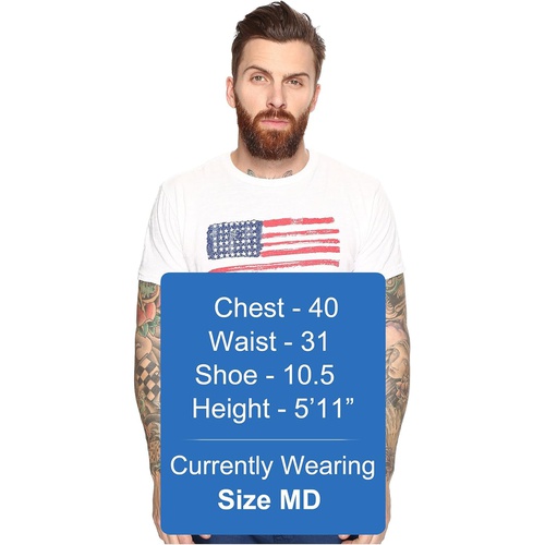  The Original Retro Brand American Flag Short Sleeve Slub Tee