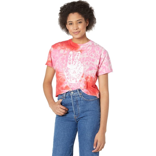  The Original Retro Brand Revolution Tie-Dye Raw Edge Slightly Crop Tee