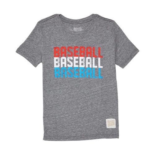  The Original Retro Brand Kids Baseball USA Repeat Crew Neck Tee (Big Kids)