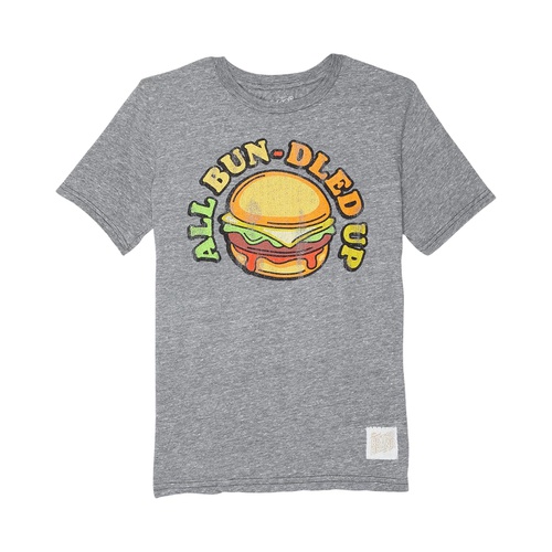  The Original Retro Brand Kids Tri-Blend All Bundled Up Burger Crew Neck Tee (Big Kids)